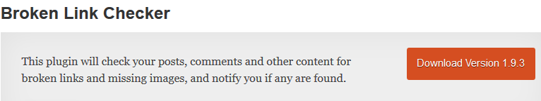 Broken Link checker WordPress Plugin