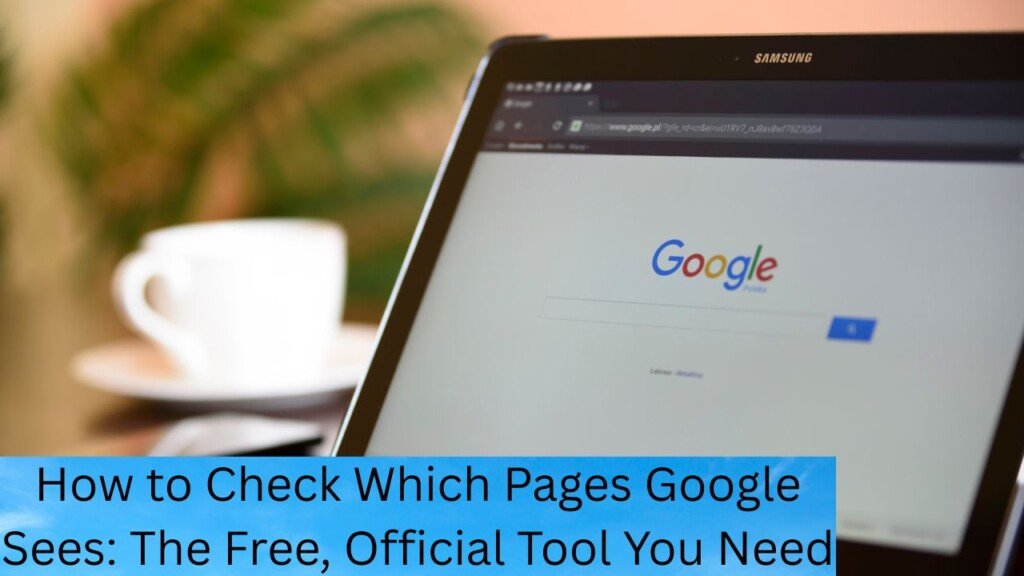 How to Check Which Pages Google Sees: The Free, Official Tool You Need 1 How to Check Which Pages Google Sees: The Free, Official Tool You Need