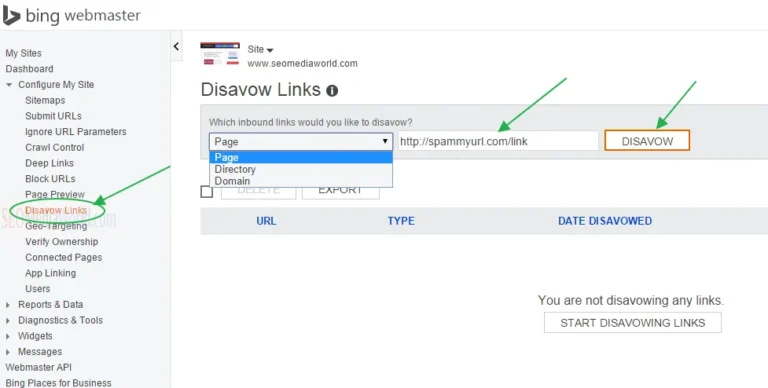 How to Use Bing Disavow Links Tool